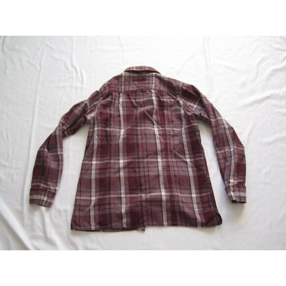 Women's Duluth Trading Plaid Cotton Button Long Sleeve Shirt Sz S (WB258) - Picture 3 of 7